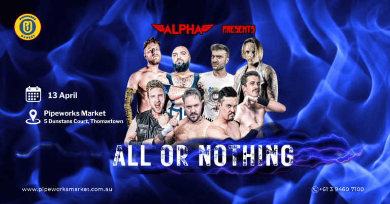 All or Nothing Wrestling this Coming 13th of April, 2024 – Afternoon!