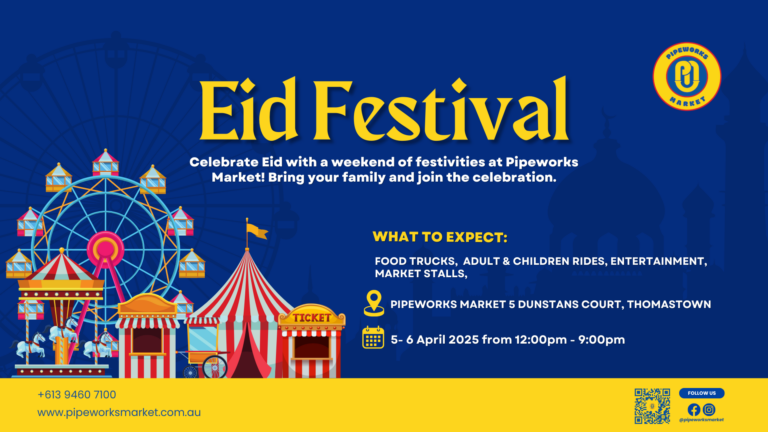 Experience the Joy of Eid at Pipeworks Market!