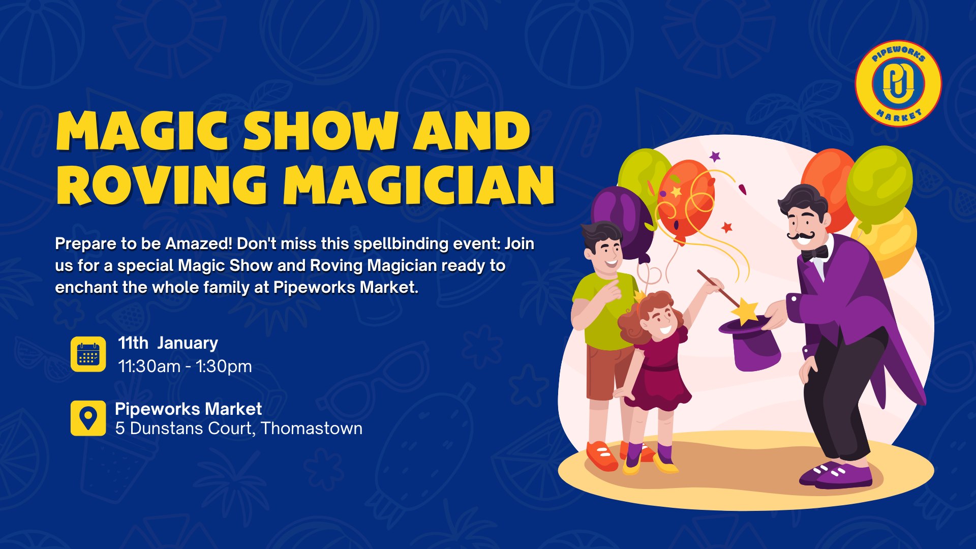Rolving Magic Show Magic Show and Roving Magician | Pipeworks Market